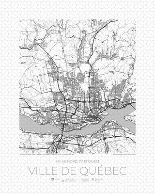 Carte décorative Québec