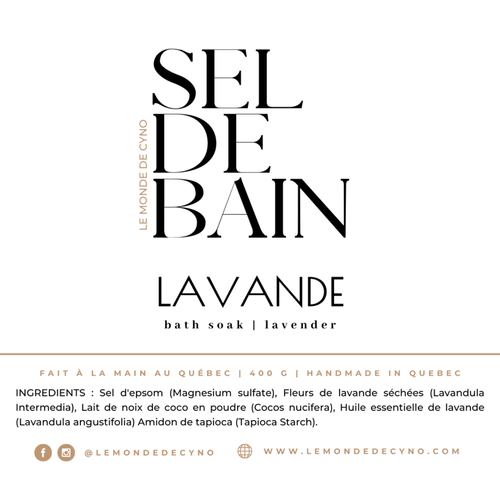 Sel de bain - Lavande