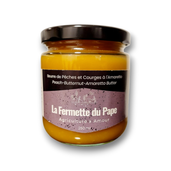 Beurre de Pêches & Courges à l'Amaretto 250ml