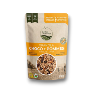 Granola choco-pommes-canneberges biologique 310g
