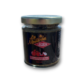 Moutarde à l'ancienne à la compote de pommes 190ml